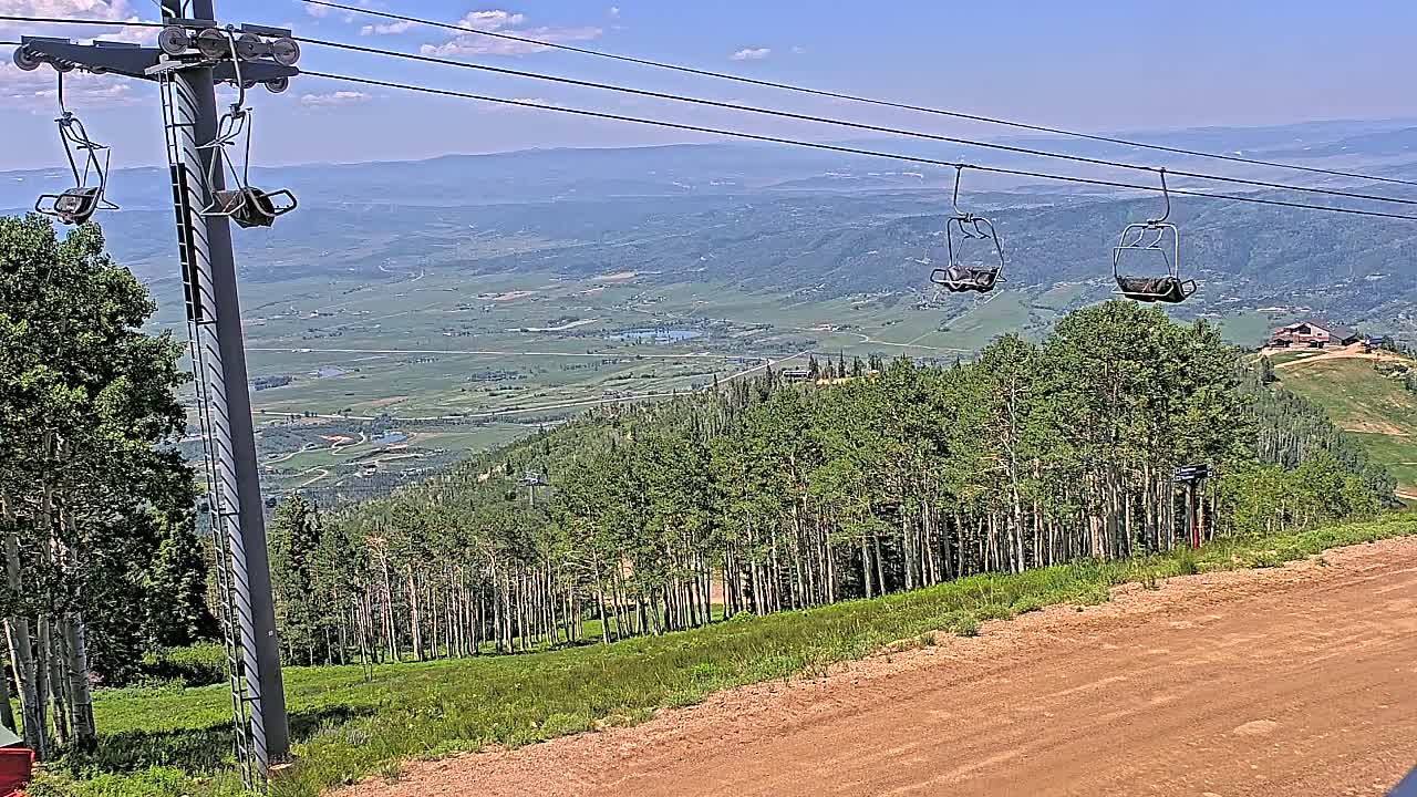 Steamboat Springs Buffalo Mountain Foothills from Four Points Lodge Live Cam - Steamboat Springs, Routt County, Colorado, USA