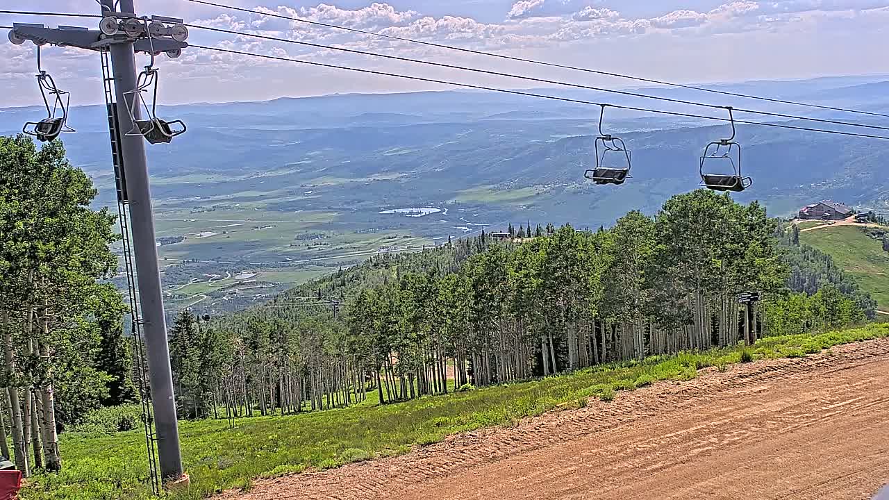 Steamboat Springs Buffalo Mountain Foothills from Four Points Lodge Live Cam - Steamboat Springs, Routt County, Colorado, USA