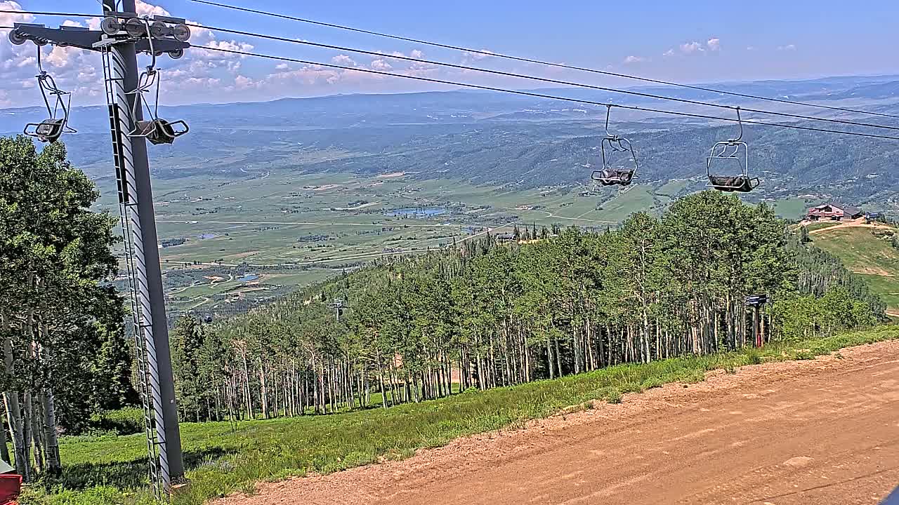 Steamboat Springs Buffalo Mountain Foothills from Four Points Lodge Live Cam - Steamboat Springs, Routt County, Colorado, USA