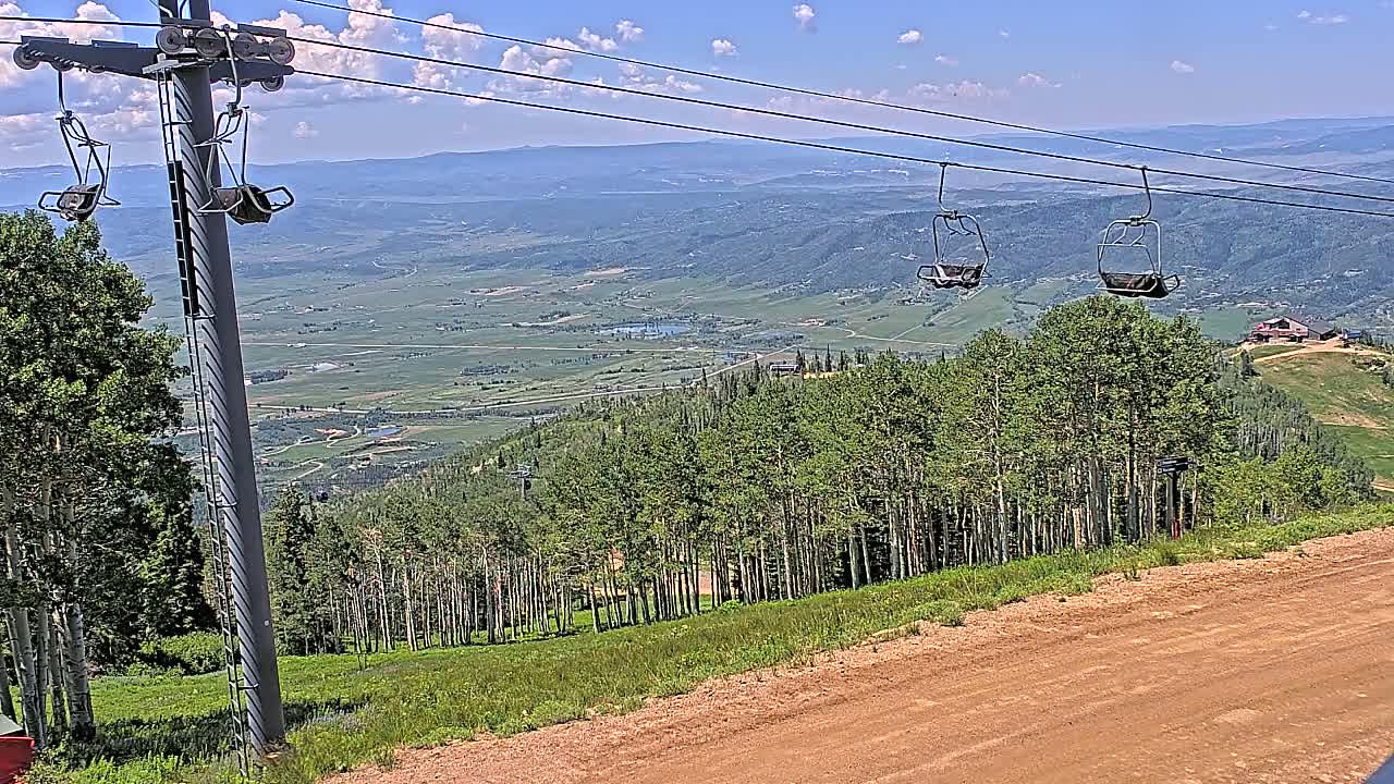 Steamboat Springs Buffalo Mountain Foothills from Four Points Lodge Live Cam - Steamboat Springs, Routt County, Colorado, USA