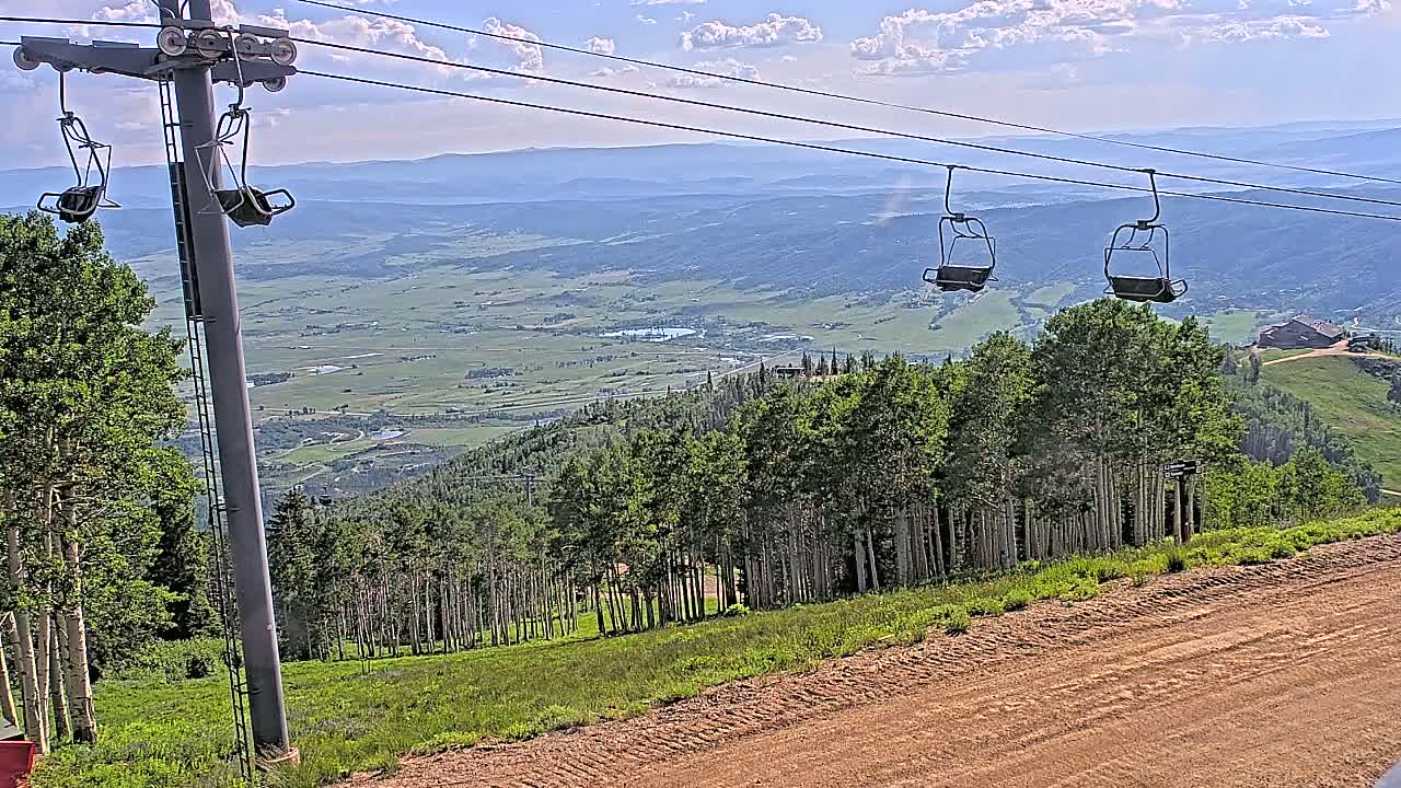 Steamboat Springs Buffalo Mountain Foothills from Four Points Lodge Live Cam - Steamboat Springs, Routt County, Colorado, USA