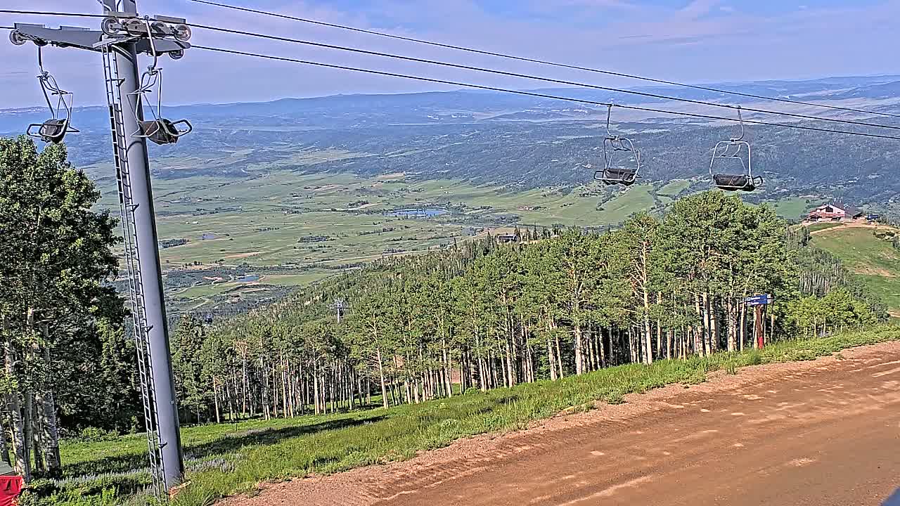 Steamboat Springs Buffalo Mountain Foothills from Four Points Lodge Live Cam - Steamboat Springs, Routt County, Colorado, USA