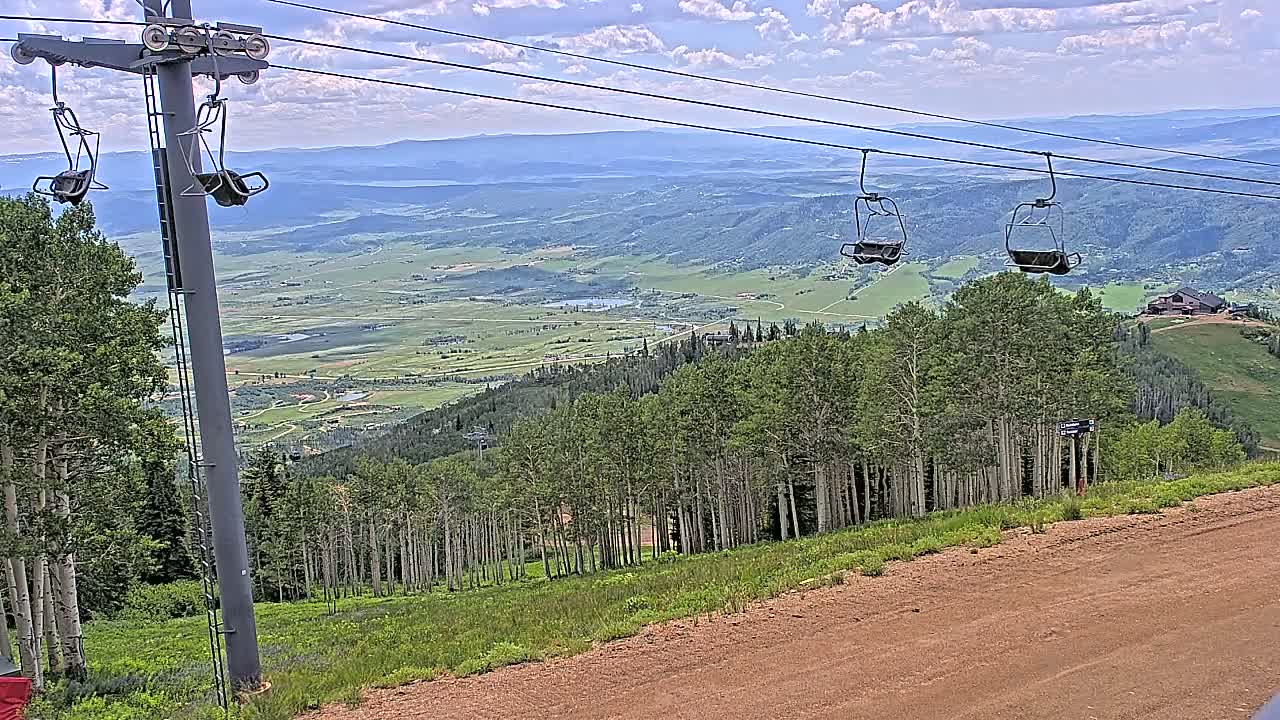 Steamboat Springs Buffalo Mountain Foothills from Four Points Lodge Live Cam - Steamboat Springs, Routt County, Colorado, USA
