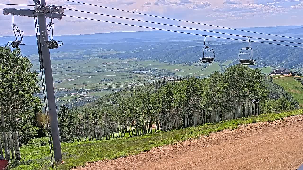 Steamboat Springs Buffalo Mountain Foothills from Four Points Lodge Live Cam - Steamboat Springs, Routt County, Colorado, USA