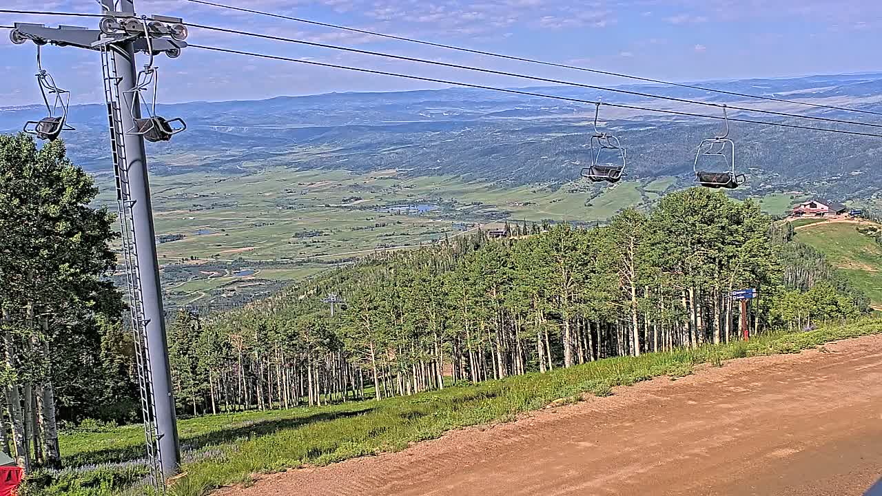 Steamboat Springs Buffalo Mountain Foothills from Four Points Lodge Live Cam - Steamboat Springs, Routt County, Colorado, USA