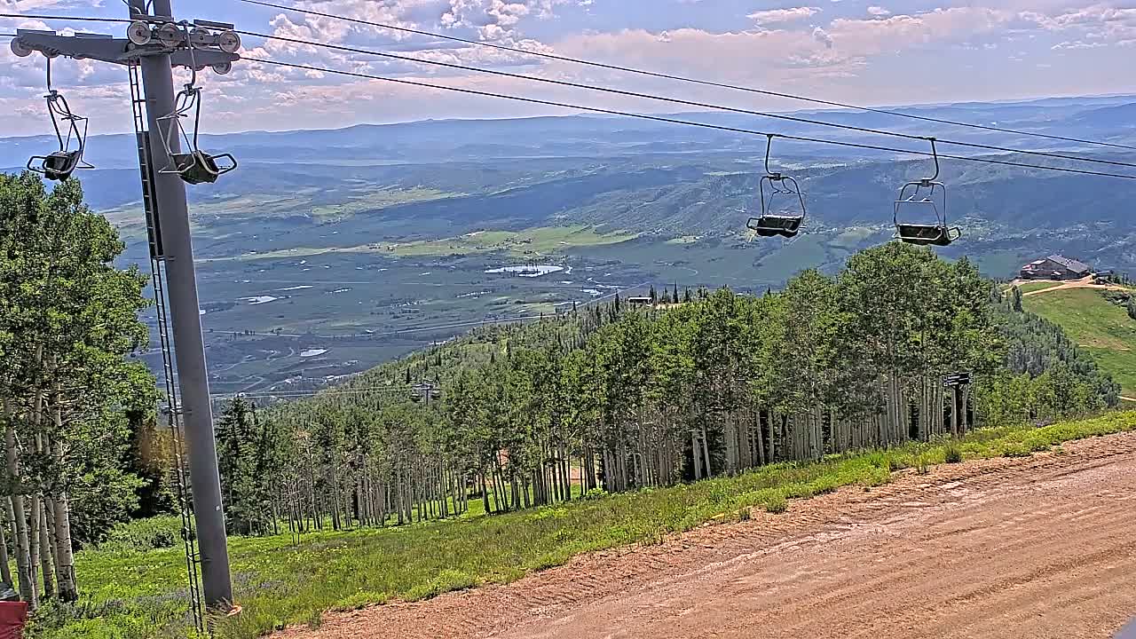 Steamboat Springs Buffalo Mountain Foothills from Four Points Lodge Live Cam - Steamboat Springs, Routt County, Colorado, USA