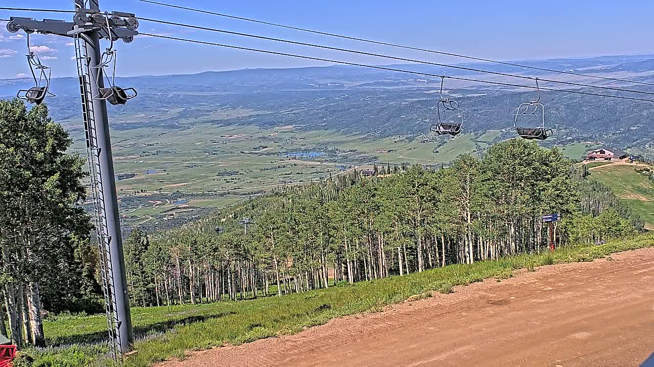 Steamboat Springs Buffalo Mountain Foothills from Four Points Lodge Live Cam - Steamboat Springs, Routt County, Colorado, USA