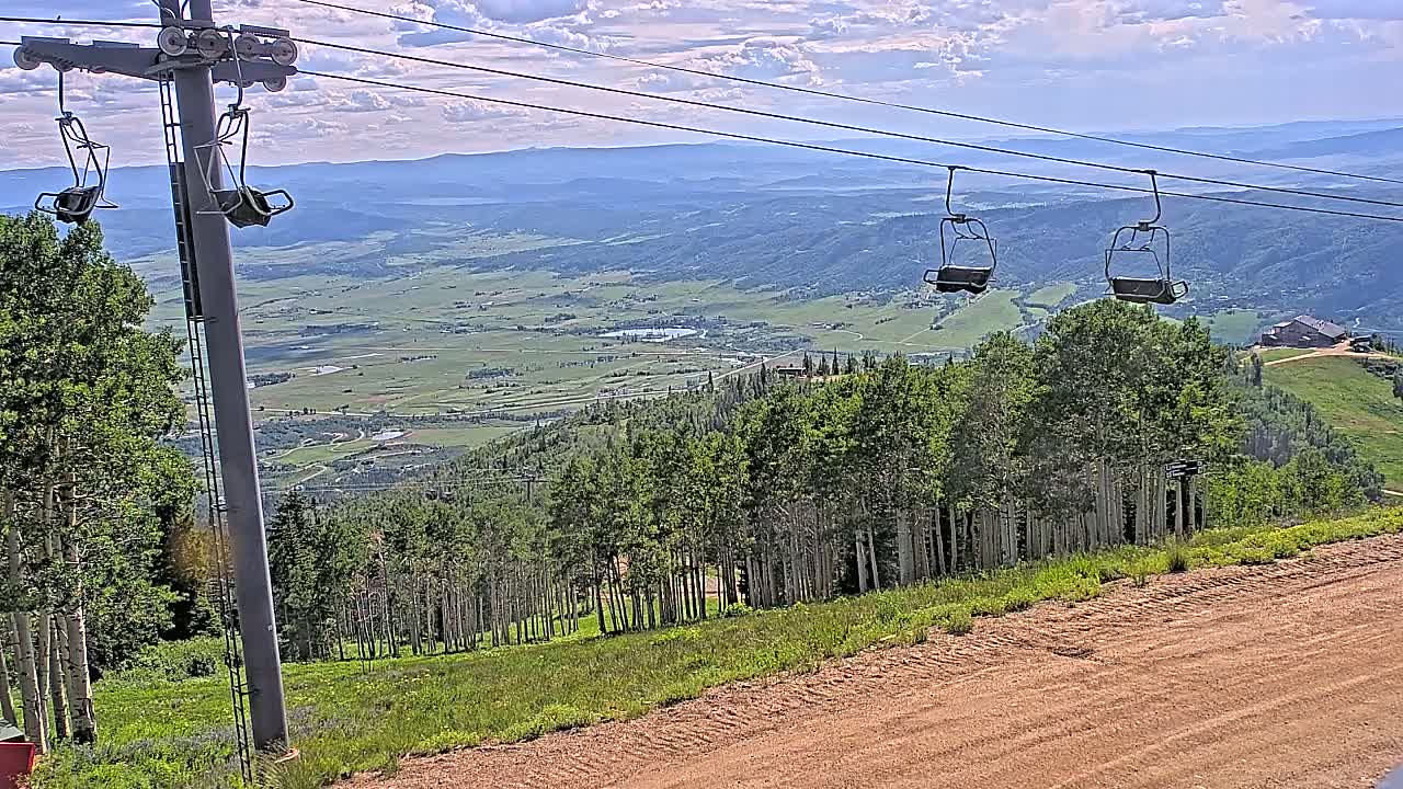 Steamboat Springs Buffalo Mountain Foothills from Four Points Lodge Live Cam - Steamboat Springs, Routt County, Colorado, USA