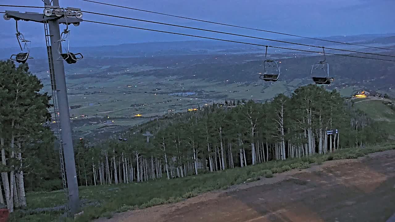 Steamboat Springs Buffalo Mountain Foothills from Four Points Lodge Live Cam - Steamboat Springs, Routt County, Colorado, USA