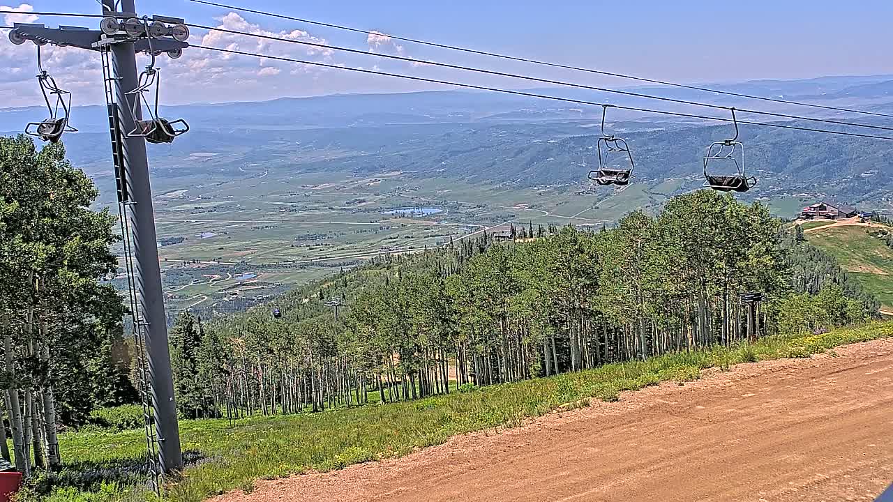 Steamboat Springs Buffalo Mountain Foothills from Four Points Lodge Live Cam - Steamboat Springs, Routt County, Colorado, USA