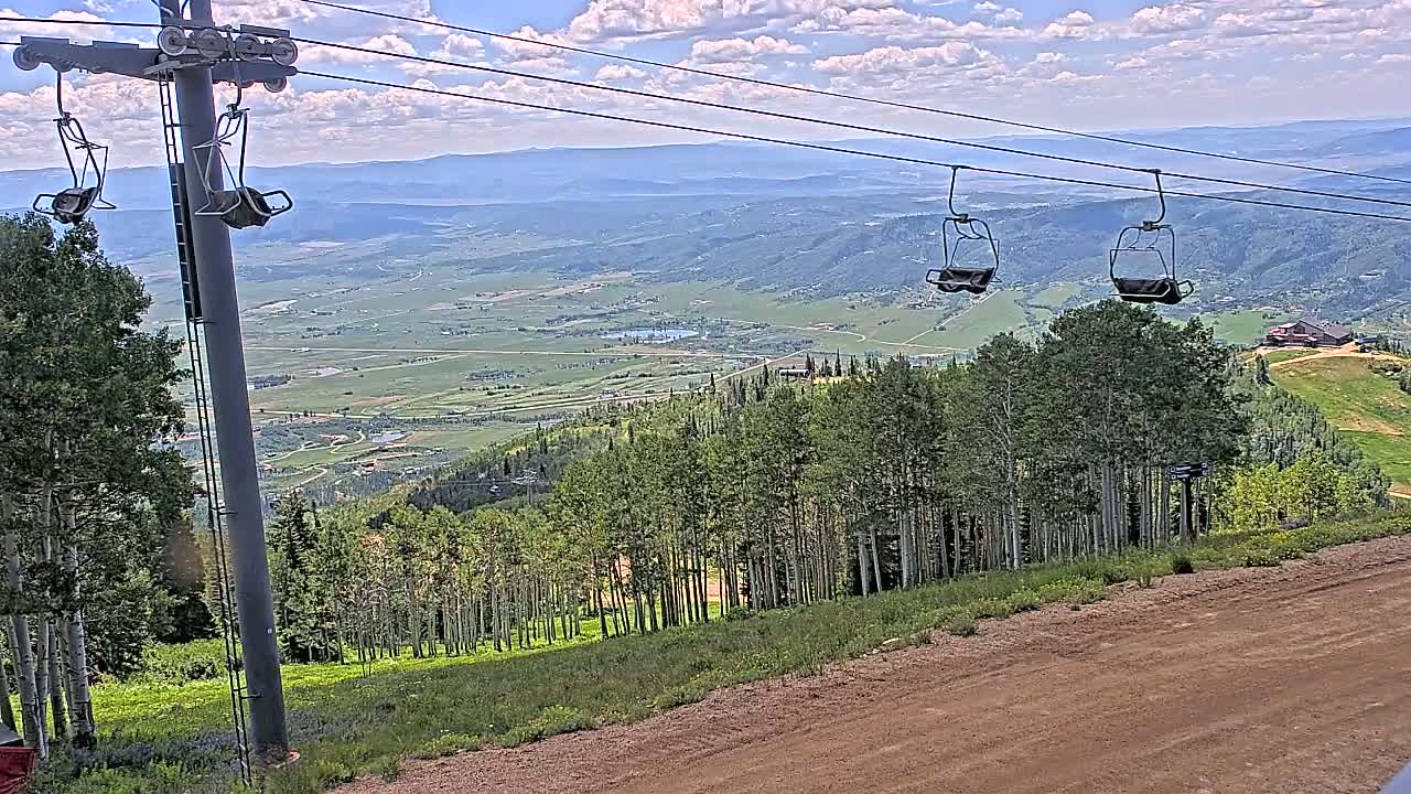 Steamboat Springs Buffalo Mountain Foothills from Four Points Lodge Live Cam - Steamboat Springs, Routt County, Colorado, USA