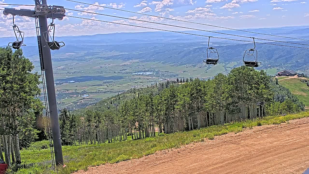 Steamboat Springs Buffalo Mountain Foothills from Four Points Lodge Live Cam - Steamboat Springs, Routt County, Colorado, USA