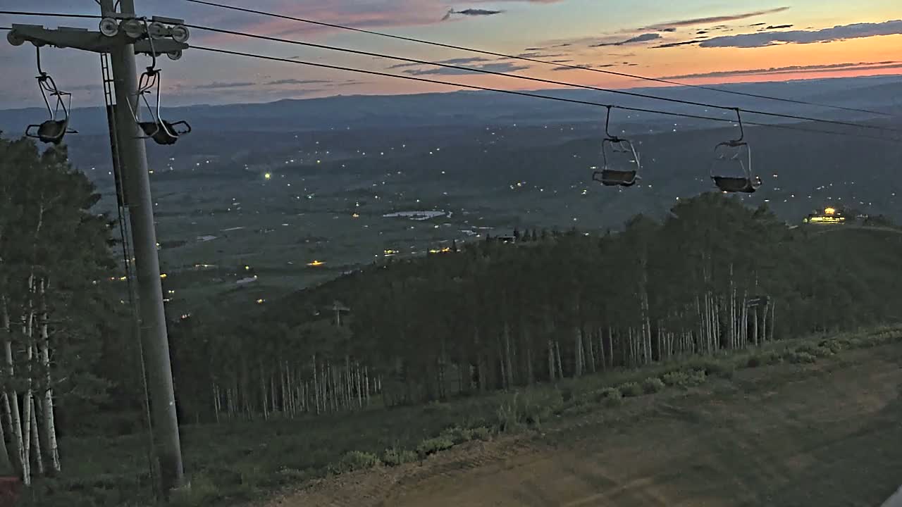 Steamboat Springs Buffalo Mountain Foothills from Four Points Lodge Live Cam - Steamboat Springs, Routt County, Colorado, USA