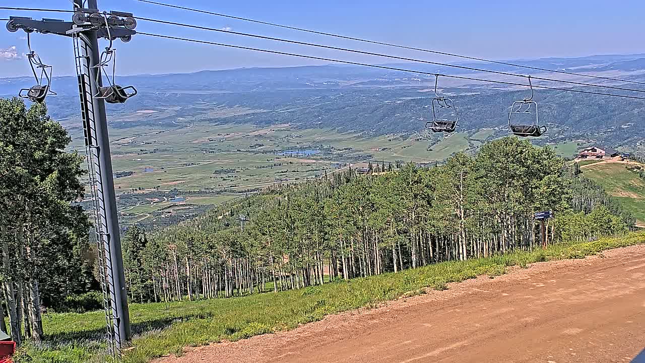 Steamboat Springs Buffalo Mountain Foothills from Four Points Lodge Live Cam - Steamboat Springs, Routt County, Colorado, USA