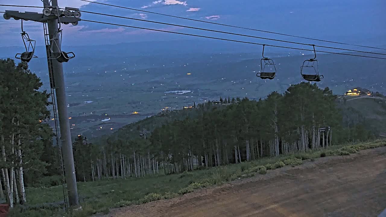 Steamboat Springs Buffalo Mountain Foothills from Four Points Lodge Live Cam - Steamboat Springs, Routt County, Colorado, USA