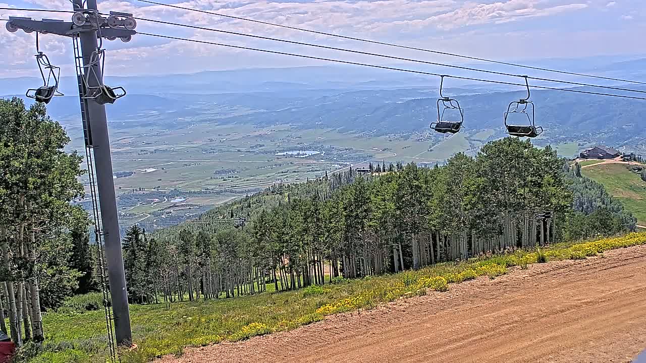 Steamboat Springs Buffalo Mountain Foothills from Four Points Lodge Live Cam - Steamboat Springs, Routt County, Colorado, USA