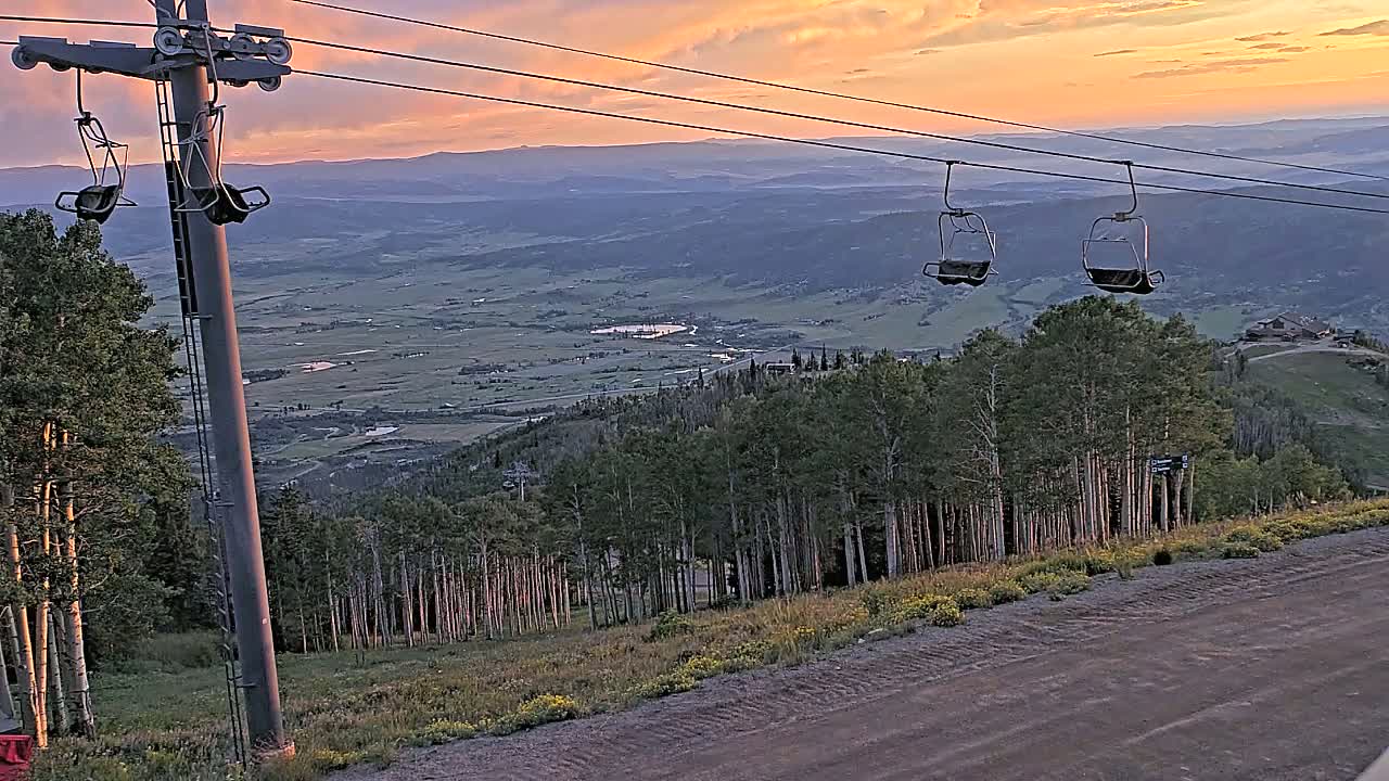Steamboat Springs Buffalo Mountain Foothills from Four Points Lodge Live Cam - Steamboat Springs, Routt County, Colorado, USA