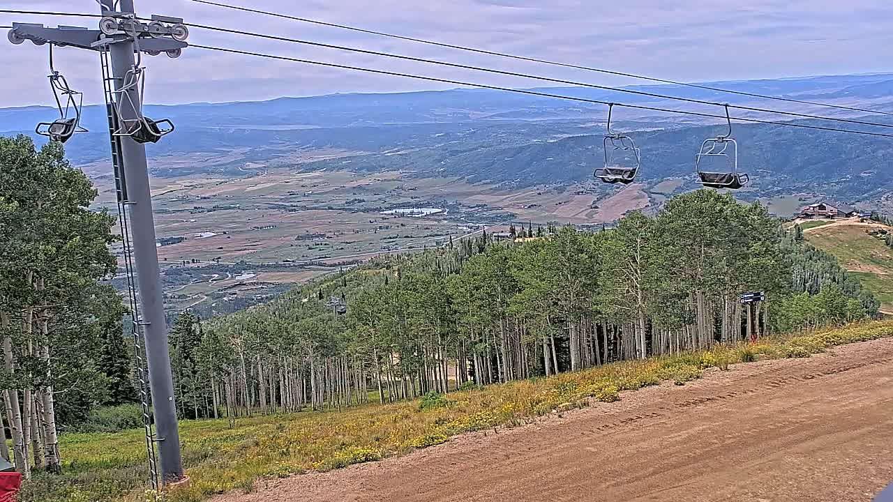 Steamboat Springs Buffalo Mountain Foothills from Four Points Lodge Live Cam - Steamboat Springs, Routt County, Colorado, USA