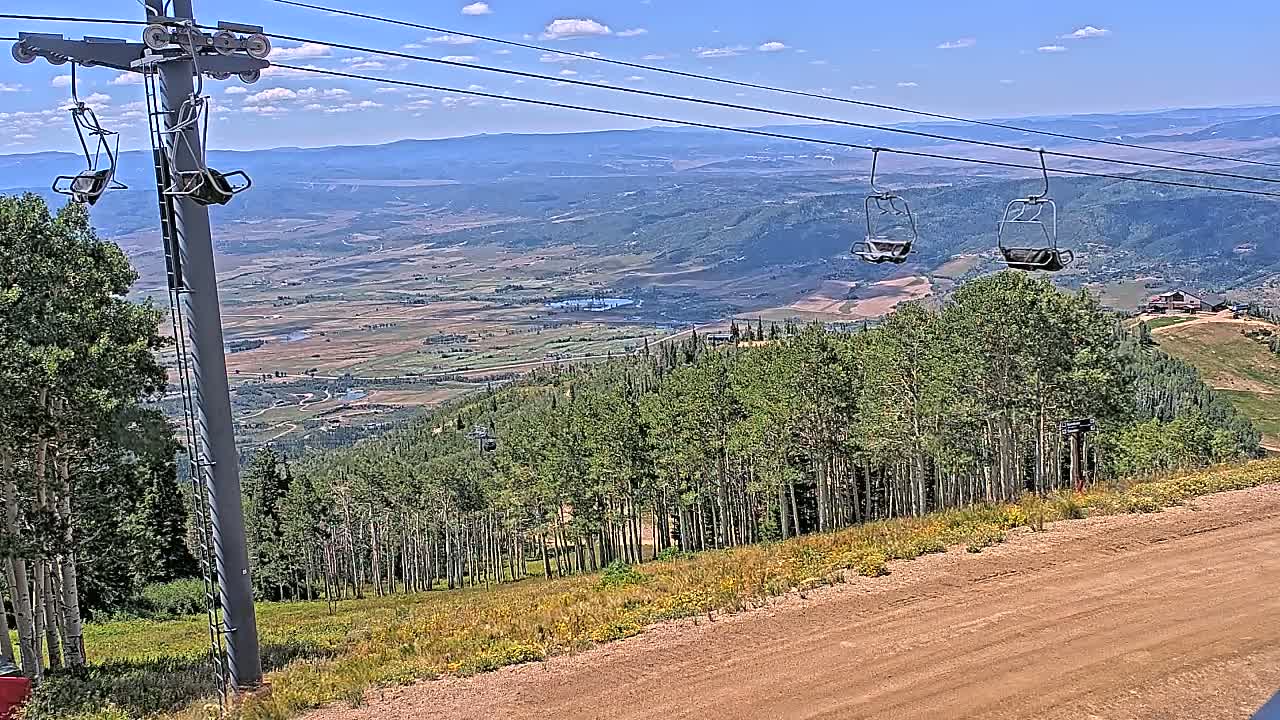 Steamboat Springs Buffalo Mountain Foothills from Four Points Lodge Live Cam - Steamboat Springs, Routt County, Colorado, USA