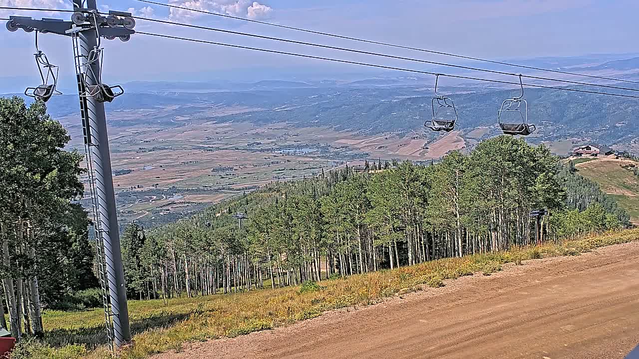 Steamboat Springs Buffalo Mountain Foothills from Four Points Lodge Live Cam - Steamboat Springs, Routt County, Colorado, USA