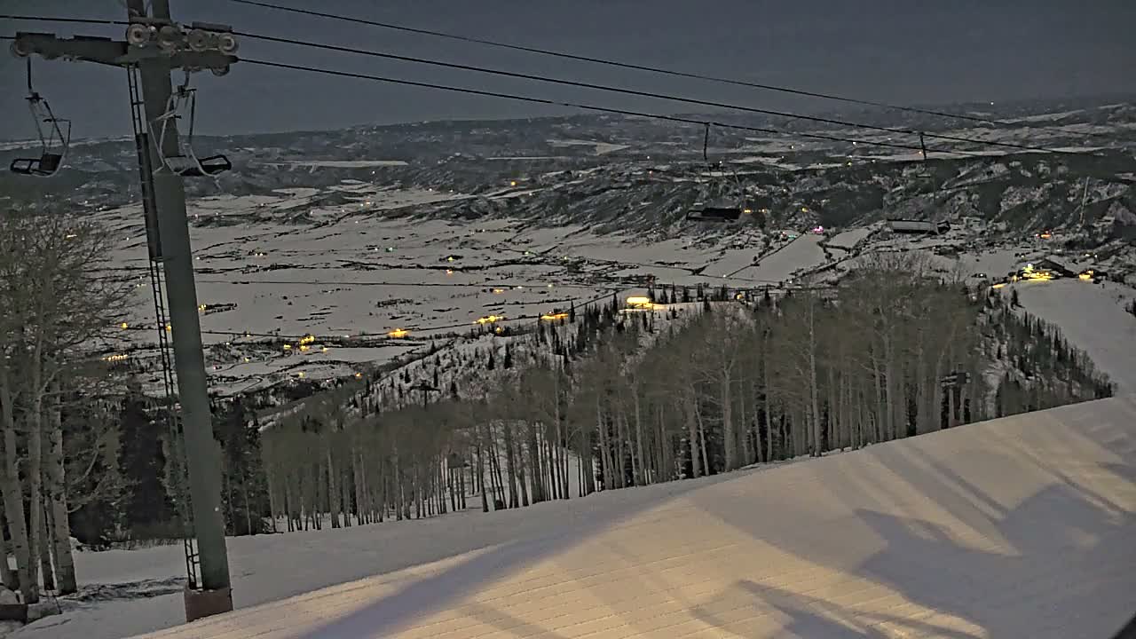 Steamboat Springs Buffalo Mountain Foothills from Four Points Lodge Live Cam - Steamboat Springs, Routt County, Colorado, USA