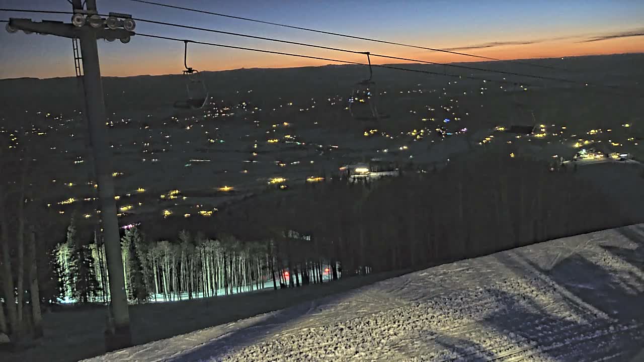 Steamboat Springs Buffalo Mountain Foothills from Four Points Lodge Live Cam - Steamboat Springs, Routt County, Colorado, USA
