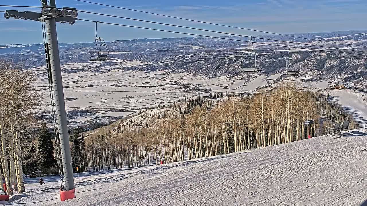 Steamboat Springs Buffalo Mountain Foothills from Four Points Lodge Live Cam - Steamboat Springs, Routt County, Colorado, USA
