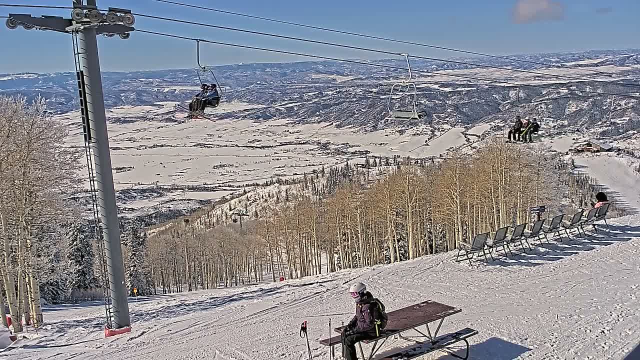 Steamboat Springs Buffalo Mountain Foothills from Four Points Lodge Live Cam - Steamboat Springs, Routt County, Colorado, USA