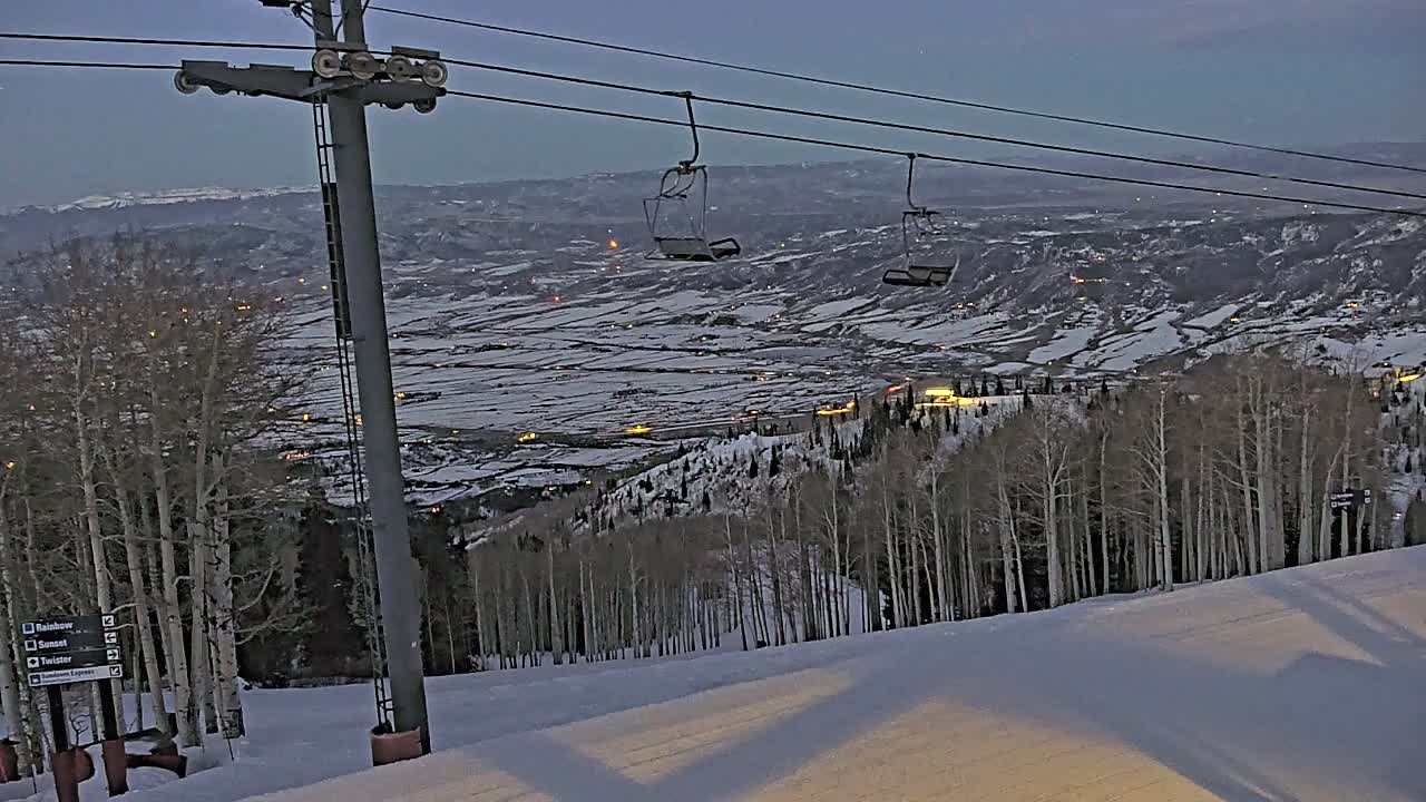 Steamboat Springs Buffalo Mountain Foothills from Four Points Lodge Live Cam - Steamboat Springs, Routt County, Colorado, USA