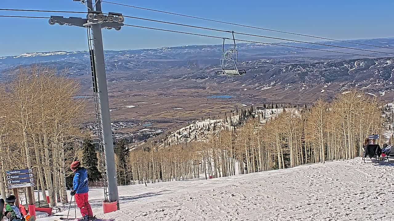 Steamboat Springs Buffalo Mountain Foothills from Four Points Lodge Live Cam - Steamboat Springs, Routt County, Colorado, USA