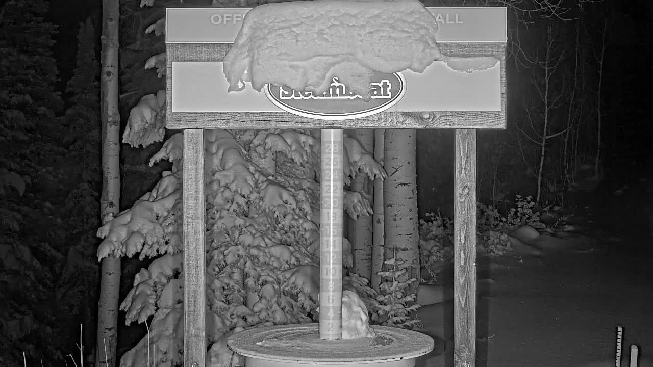 Steamboat Springs Mid-Mountain Snow Stake Live Cam - Steamboat Springs, Routt County, Colorado, USA