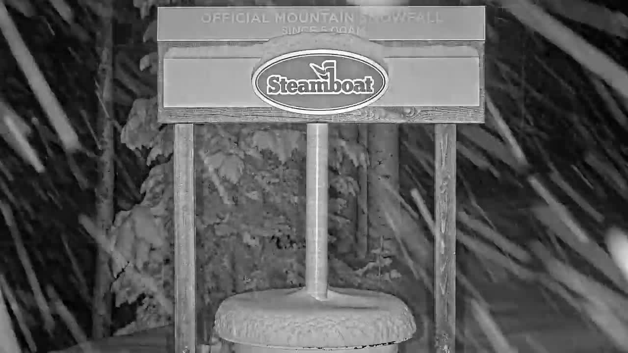 Steamboat Springs Mid-Mountain Snow Stake Live Cam - Steamboat Springs, Routt County, Colorado, USA