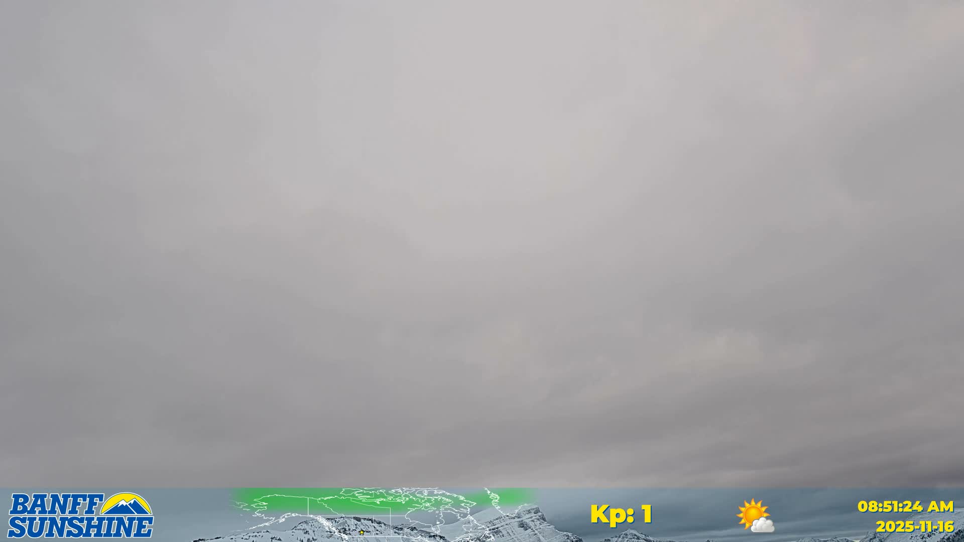 Banff Sunshine Ski Village Mt Bourgeau View & Aurora Borealis/ Northern Lights Live Cam -  Banff, Alberta's Rockies, Alberta, Canada