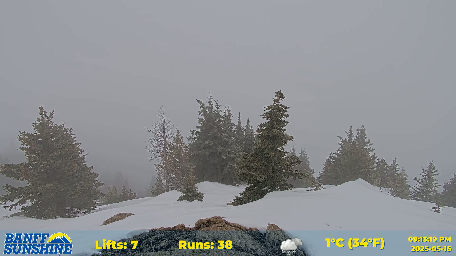 Banff Sunshine Ski Village Rock Isle Lake & Panaromic Rocky Mountain View  Live Cam - Banff, Alberta's Rockies, Alberta, Canada