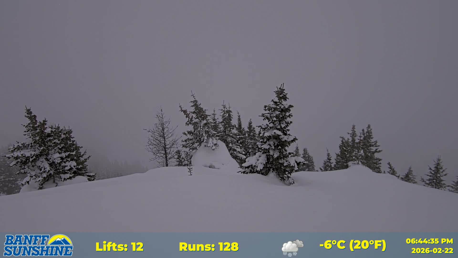 Banff Sunshine Ski Village Rock Isle Lake & Panaromic Rocky Mountain View  Live Cam - Banff, Alberta's Rockies, Alberta, Canada