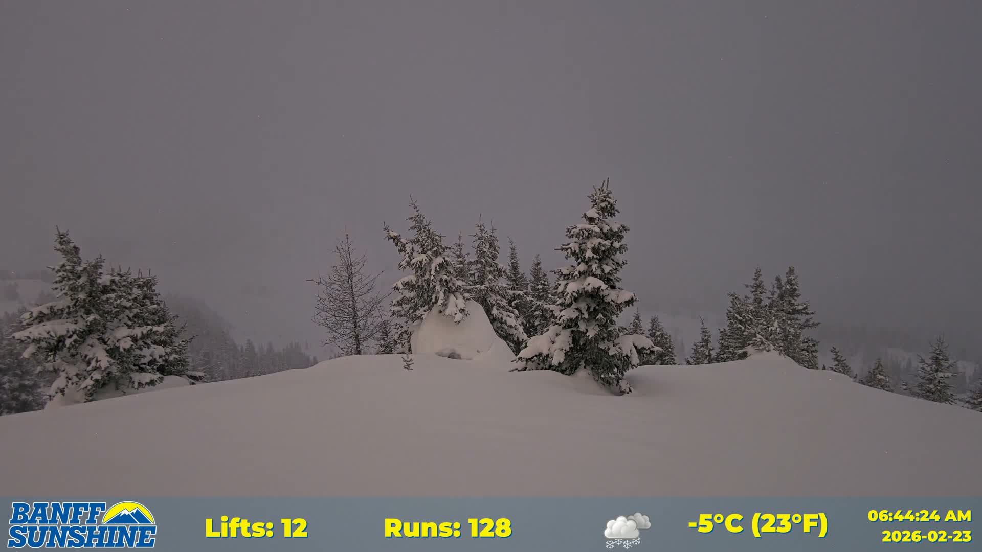 Banff Sunshine Ski Village Rock Isle Lake & Panaromic Rocky Mountain View  Live Cam - Banff, Alberta's Rockies, Alberta, Canada