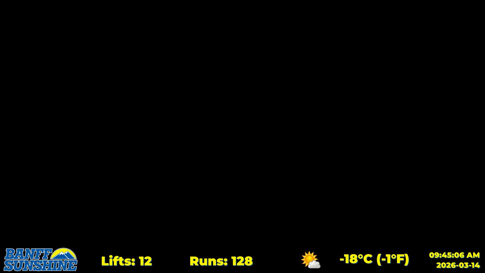 Banff Sunshine Ski Village Rock Isle Lake & Panaromic Rocky Mountain View  Live Cam - Banff, Alberta's Rockies, Alberta, Canada