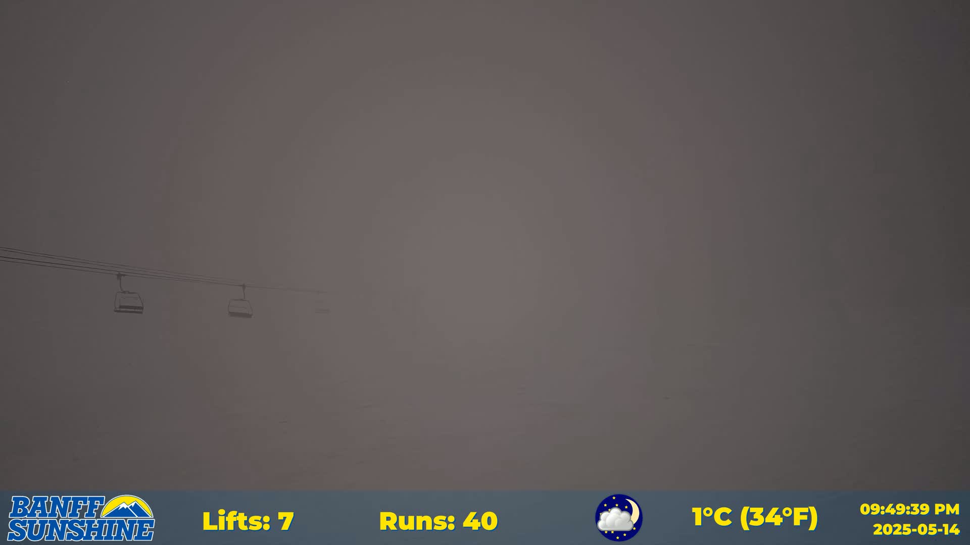 Banff, Sunshine Ski Slopes Live Cam - Banff, Alberta's Rockies, Alberta, Canada