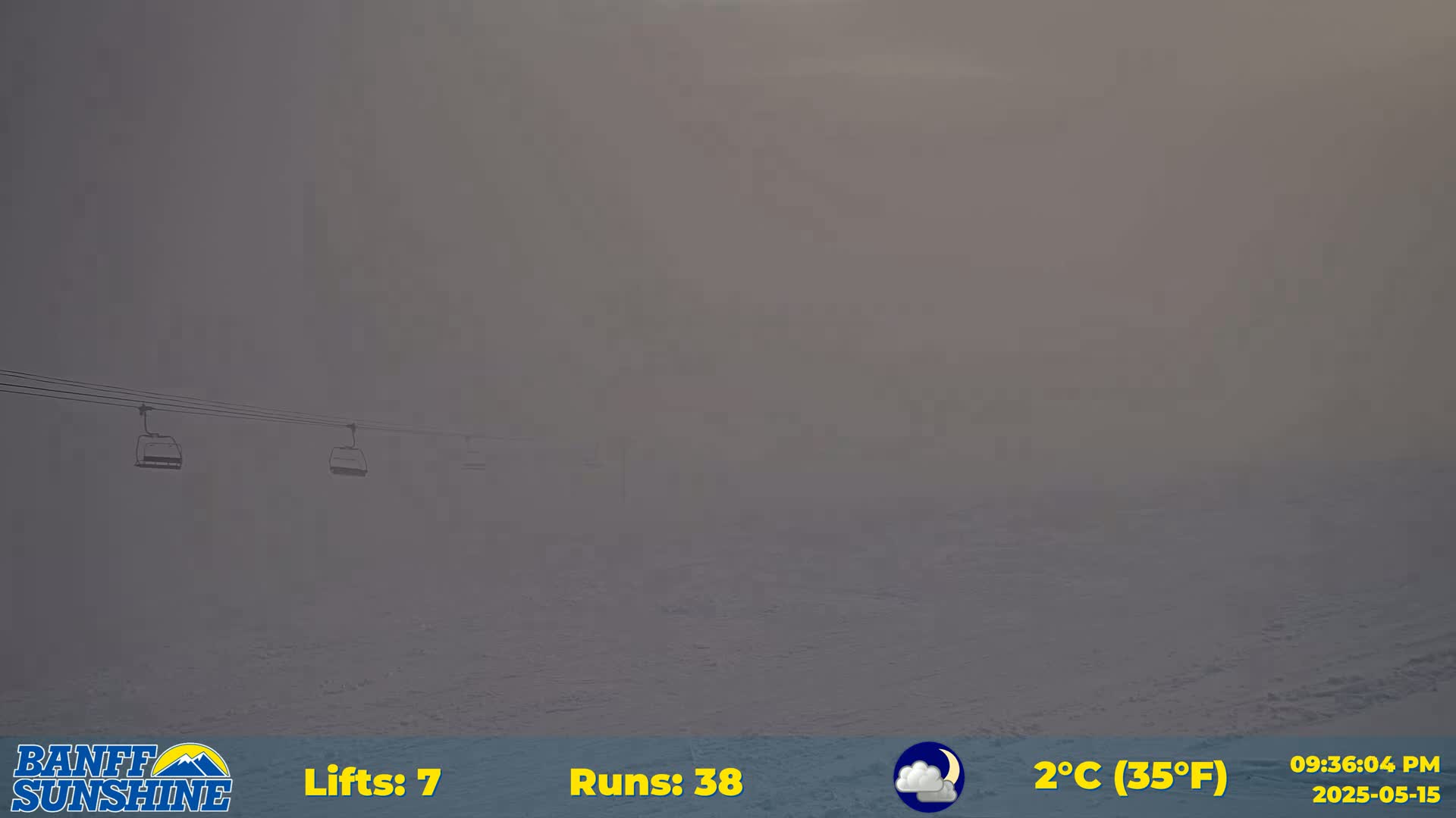 Banff, Sunshine Ski Slopes Live Cam - Banff, Alberta's Rockies, Alberta, Canada