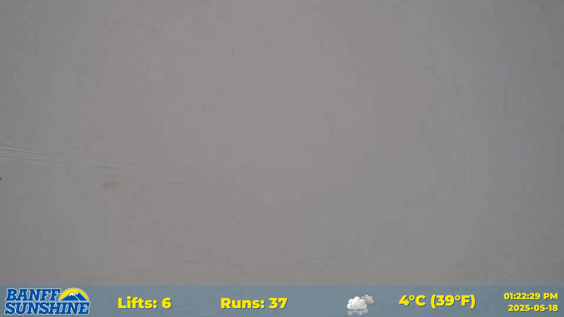 Banff, Sunshine Ski Slopes Live Cam - Banff, Alberta's Rockies, Alberta, Canada