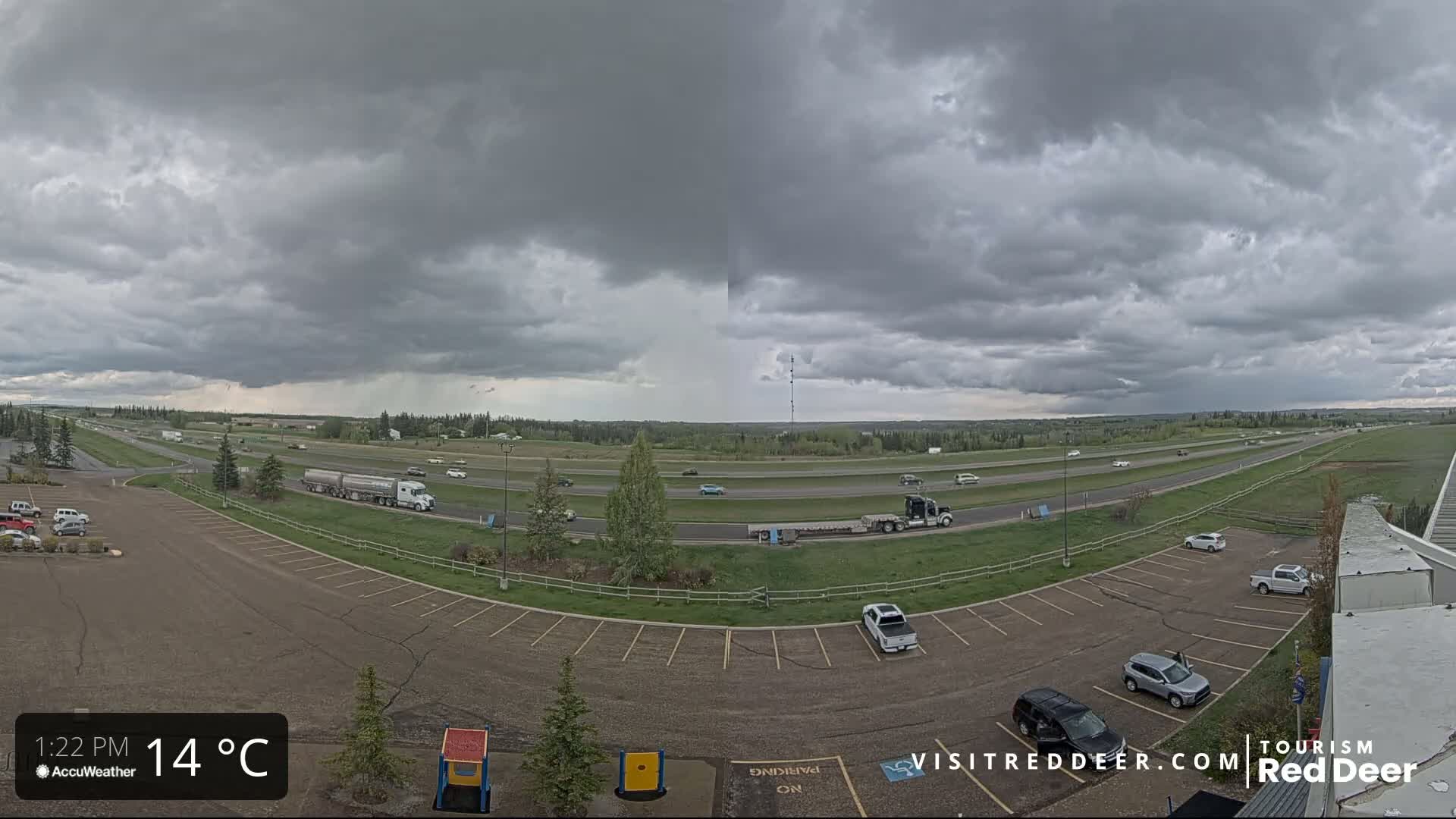 Red Deer Queen Elizabeth 2 Highway & Red Deer Plain Skyline Live Cam - City Of Red Deer, Red Deer County, Alberta, Canada