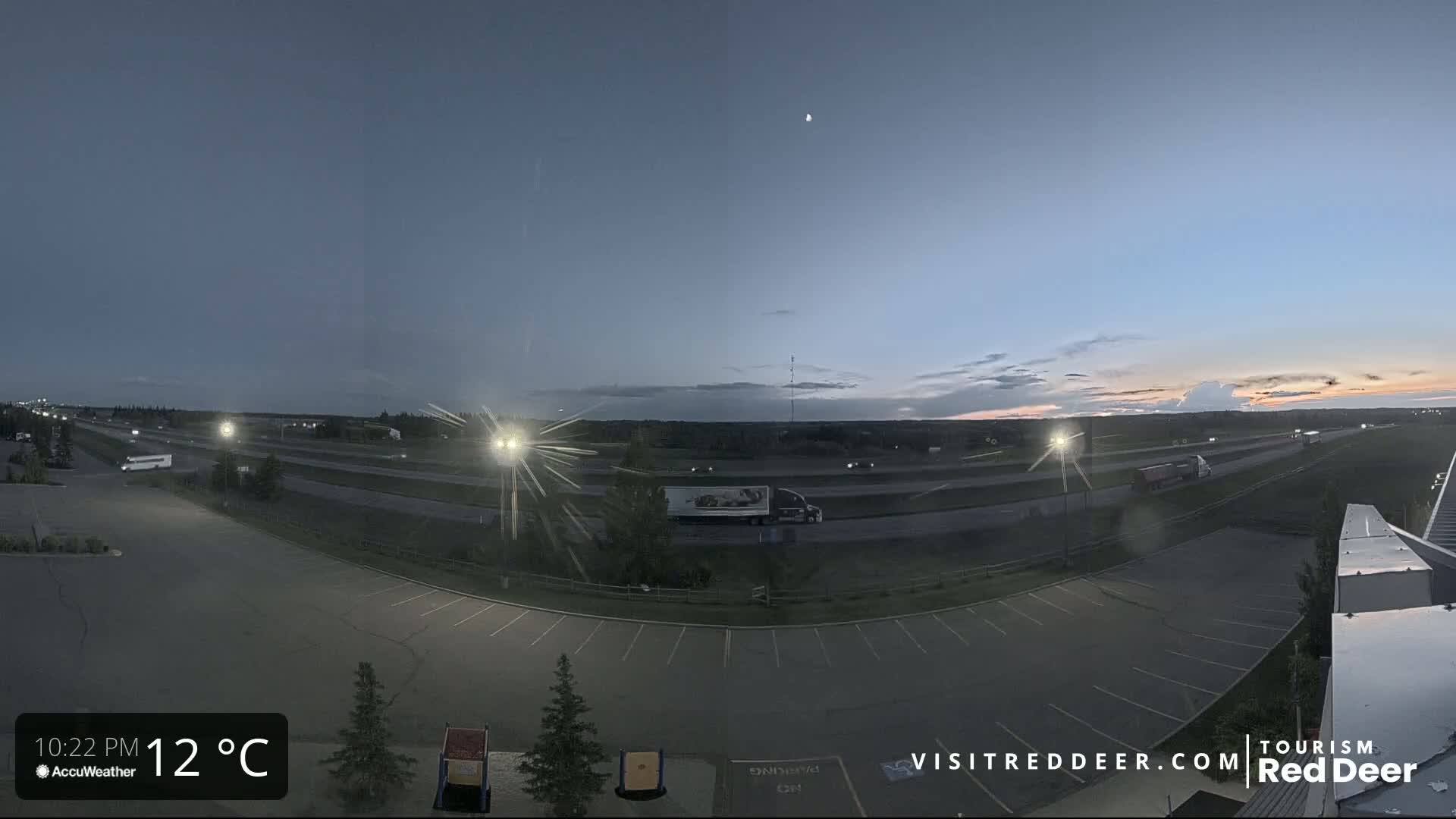  Red Deer Queen Elizabeth 2 Highway & Red Deer Plain Skyline Live Cam - City Of Red Deer, Red Deer County, Alberta, Canada