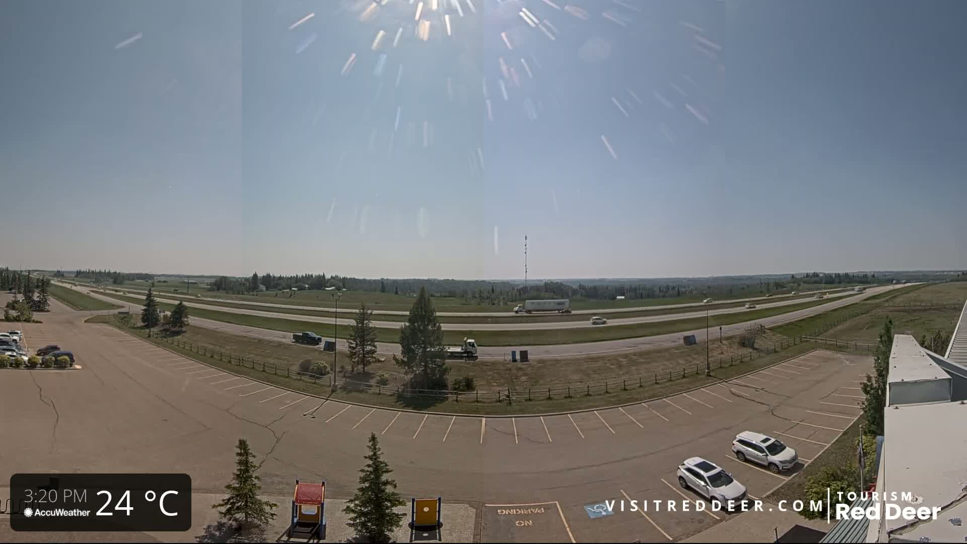  Red Deer Queen Elizabeth 2 Highway & Red Deer Plain Skyline Live Cam - City Of Red Deer, Red Deer County, Alberta, Canada