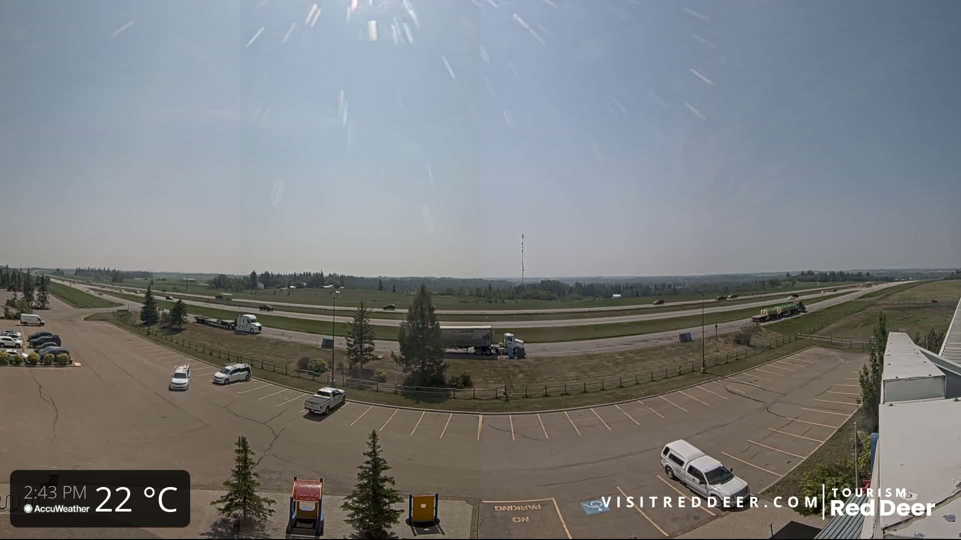  Red Deer Queen Elizabeth 2 Highway & Red Deer Plain Skyline Live Cam - City Of Red Deer, Red Deer County, Alberta, Canada