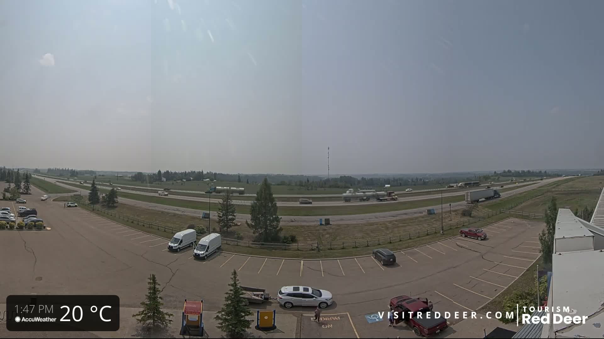  Red Deer Queen Elizabeth 2 Highway & Red Deer Plain Skyline Live Cam - City Of Red Deer, Red Deer County, Alberta, Canada