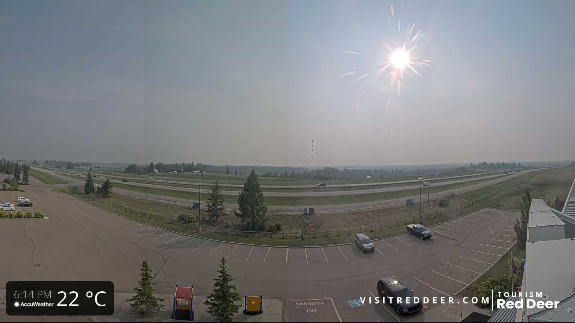  Red Deer Queen Elizabeth 2 Highway & Red Deer Plain Skyline Live Cam - City Of Red Deer, Red Deer County, Alberta, Canada