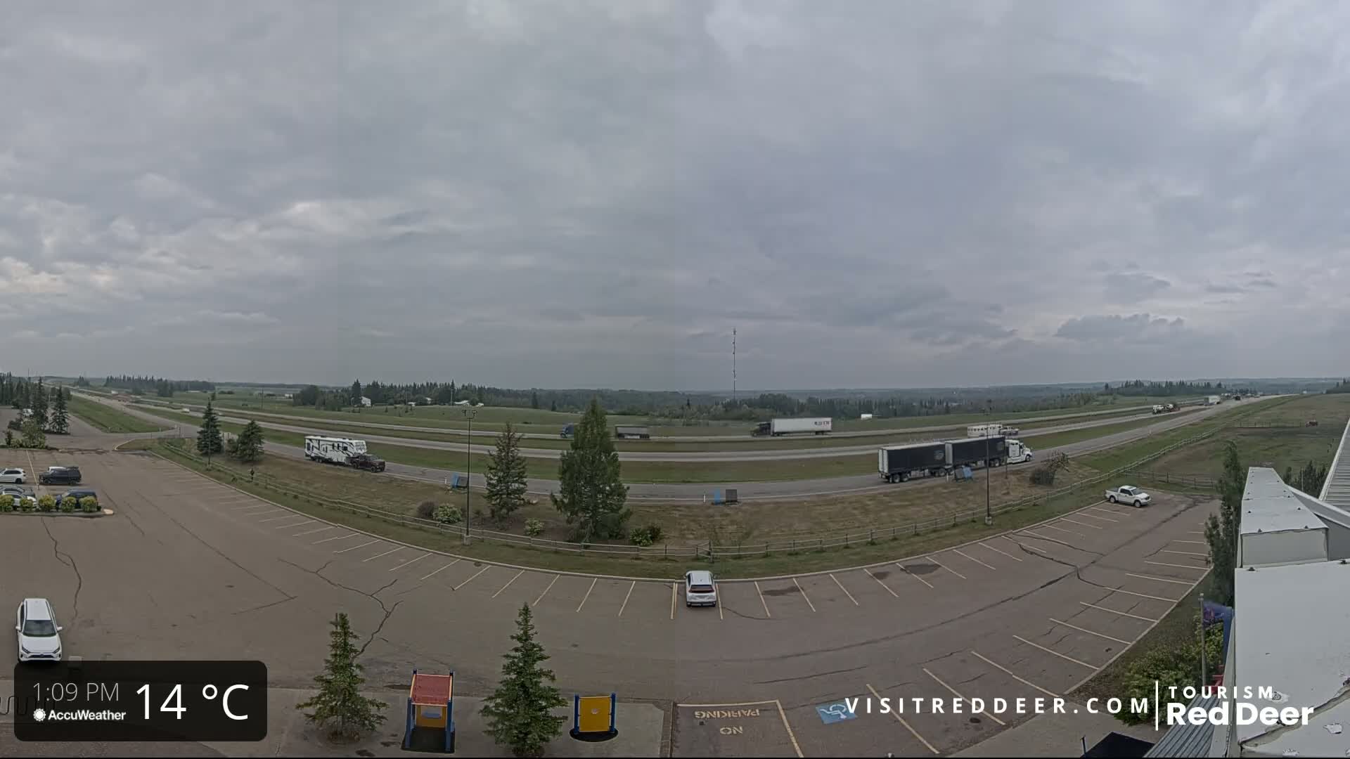  Red Deer Queen Elizabeth 2 Highway & Red Deer Plain Skyline Live Cam - City Of Red Deer, Red Deer County, Alberta, Canada