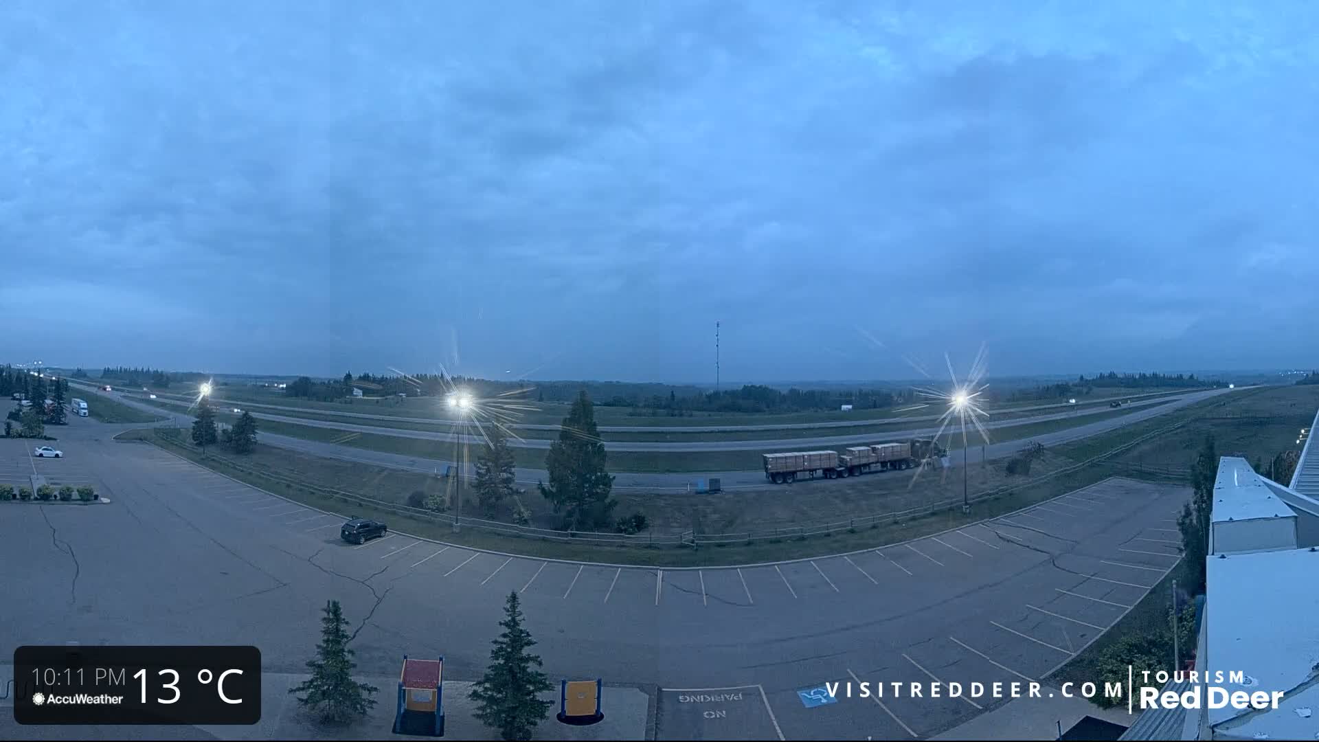  Red Deer Queen Elizabeth 2 Highway & Red Deer Plain Skyline Live Cam - City Of Red Deer, Red Deer County, Alberta, Canada