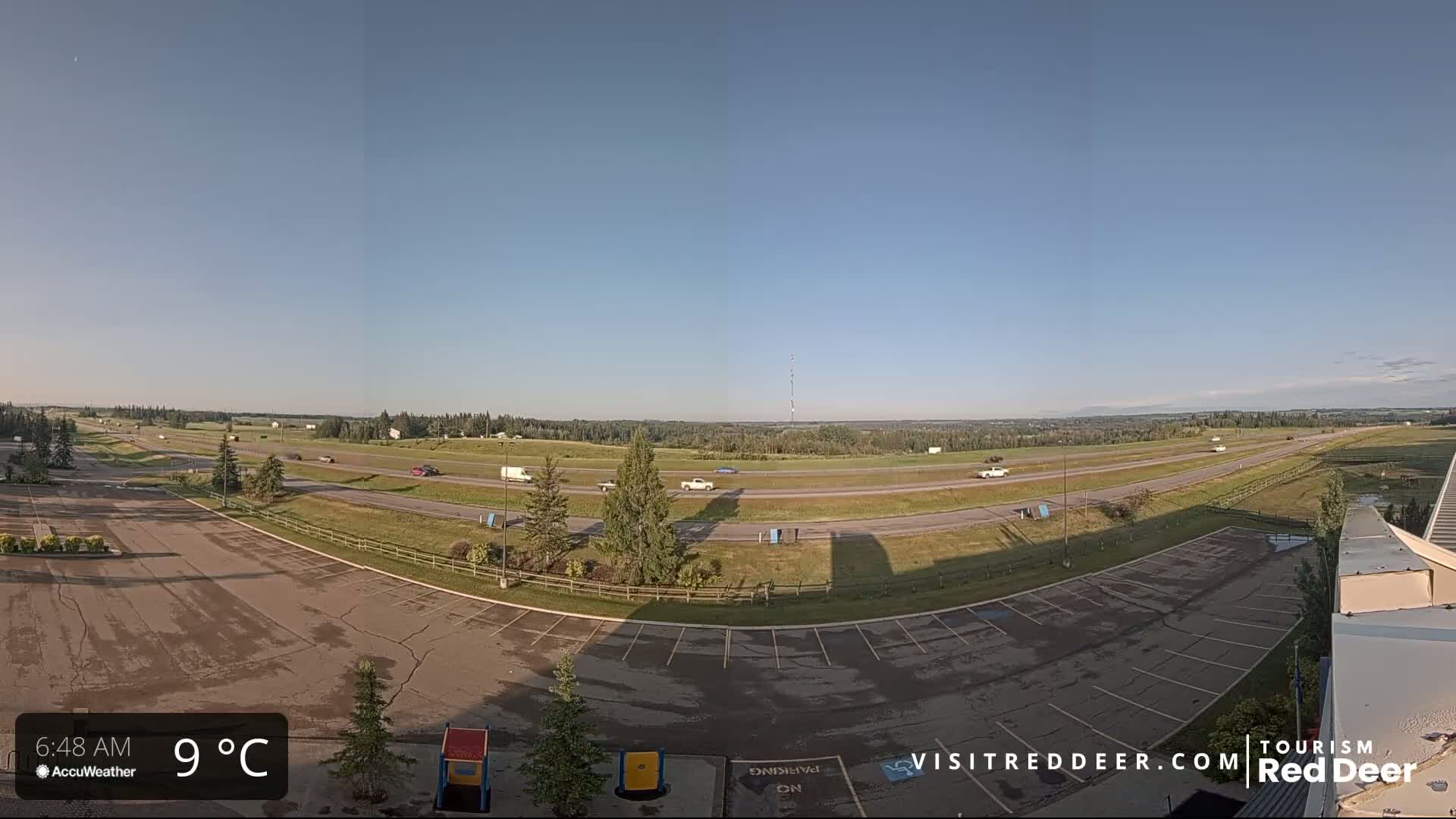  Red Deer Queen Elizabeth 2 Highway & Red Deer Plain Skyline Live Cam - City Of Red Deer, Red Deer County, Alberta, Canada