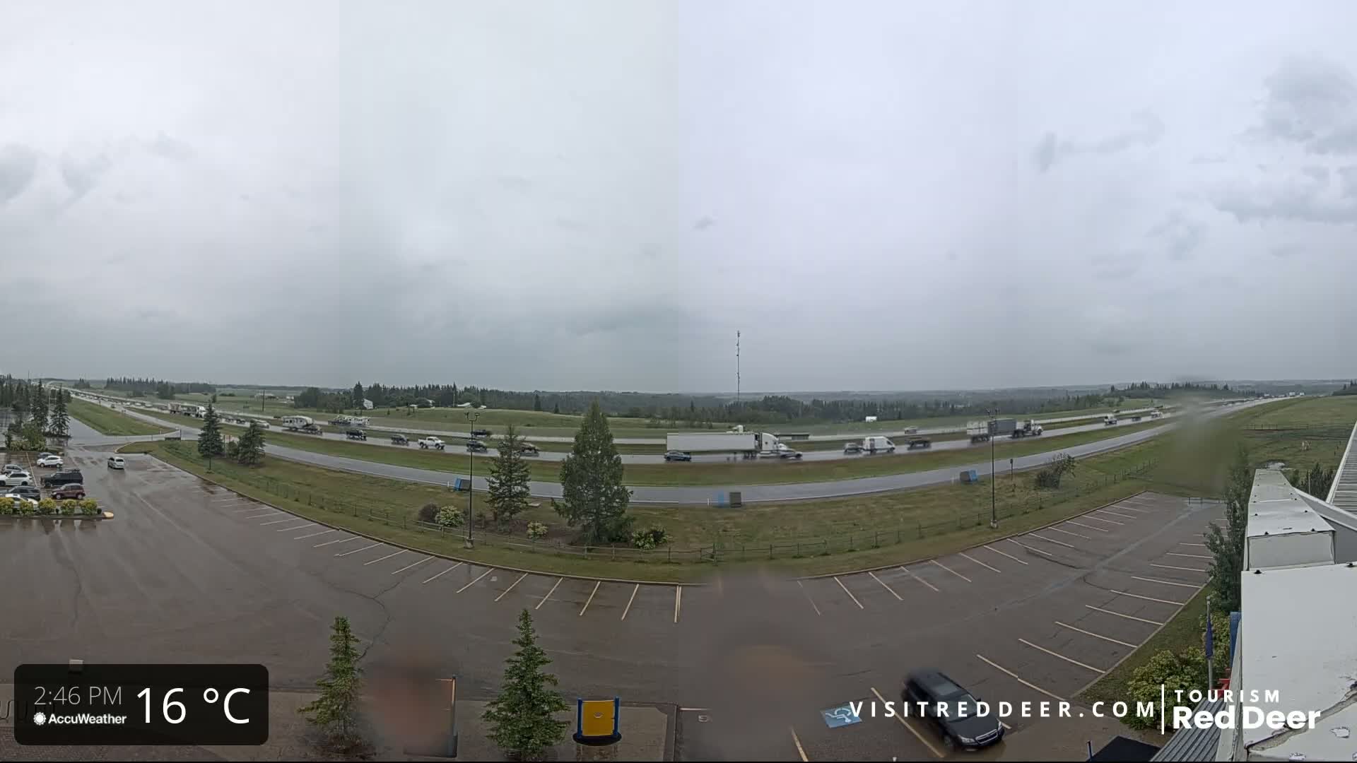 Red Deer Queen Elizabeth 2 Highway & Red Deer Plain Skyline Live Cam - City Of Red Deer, Red Deer County, Alberta, Canada